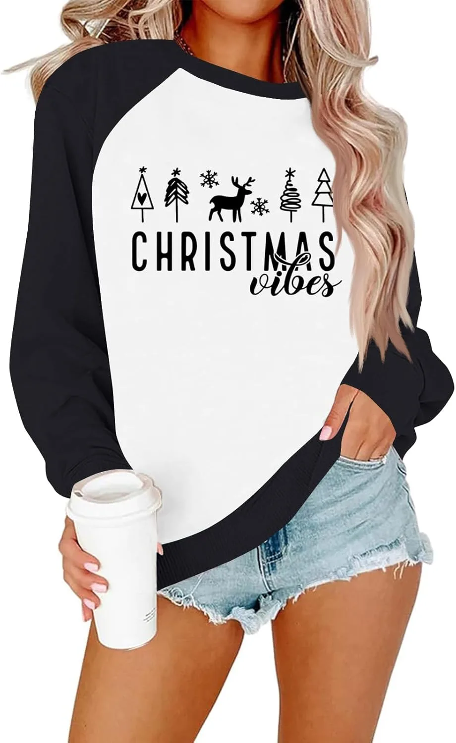 Рождественский свитшот для женщин, модный праздничный топ, свободный крой, длинный рукав, легкий, с новогодним принтом FQZWONG
Рождественский свитшот для женщин, модный праздничный топ, свободный крой, длинный рукав, легкий, с новогодним принтом FQZWONG