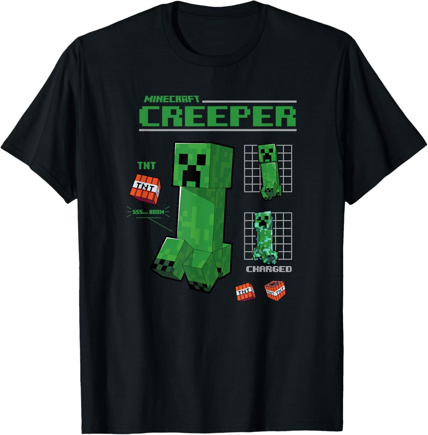 Футболка с изображением профиля крипера из Minecraft, черная (black 19-3911tcx), размер S
Футболка с изображением профиля крипера из Minecraft, черная (black 19-3911tcx), размер S
