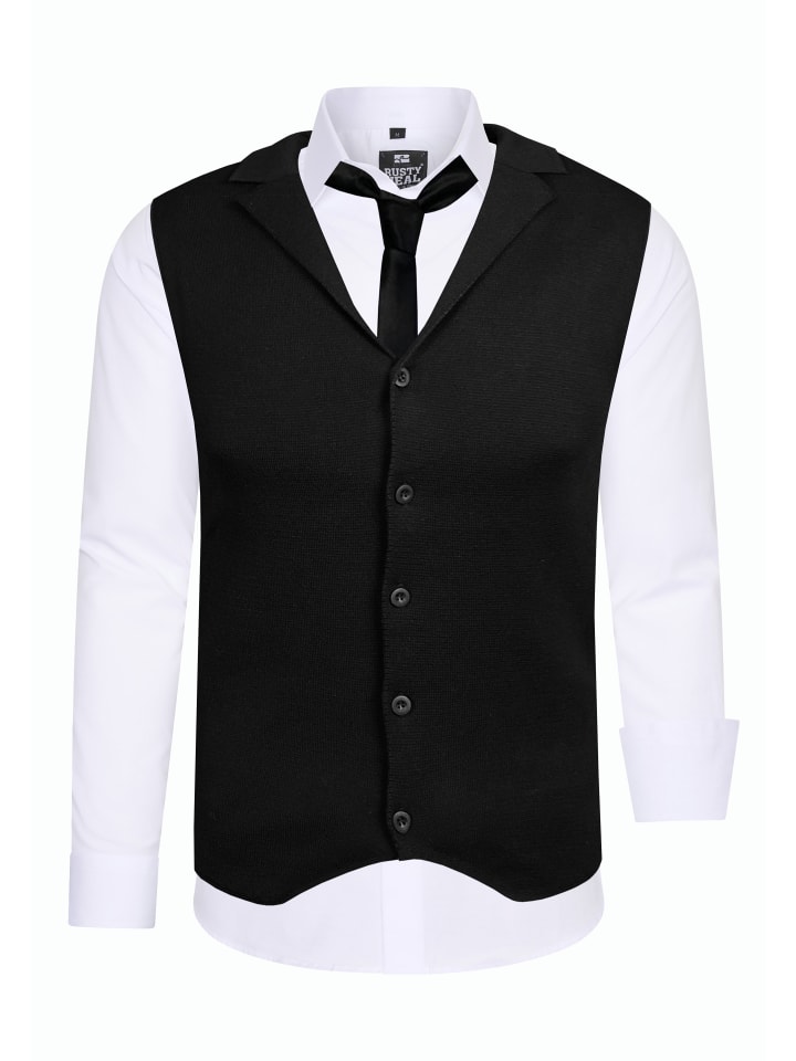 Рубашка с жилетом и галстуком, комплект из 3 предметов белого цвета Rusty Neal
Рубашка с жилетом и галстуком, комплект из 3 предметов белого цвета Rusty Neal