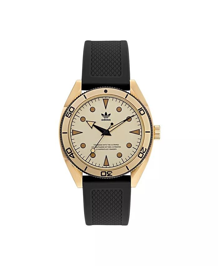 Часы унисекс с тремя стрелками, два черных силиконовых ремешка, 42 мм adidas
Часы унисекс с тремя стрелками, два черных силиконовых ремешка, 42 мм adidas