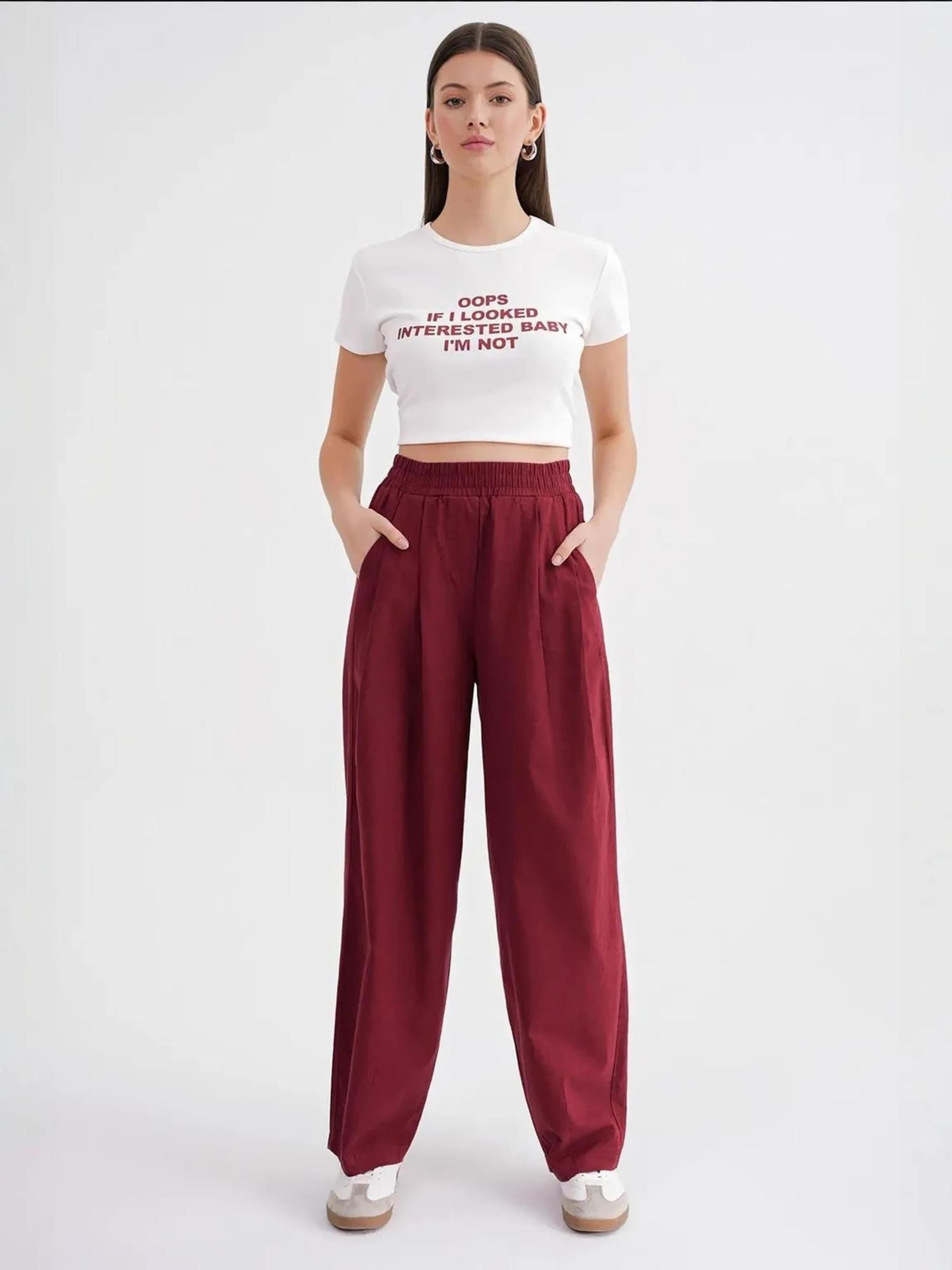 MixRay Брюки свободного кроя в цвете бургунди
MixRay Брюки свободного кроя в цвете бургунди