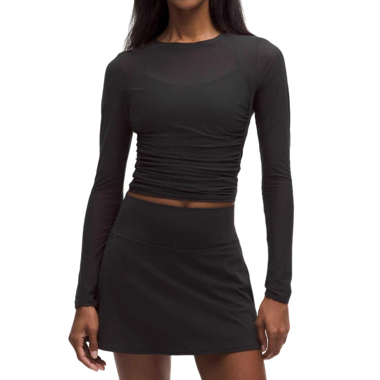 Женская рубашка с круглым вырезом, тонкие Lululemon, черный/blk
Женская рубашка с круглым вырезом, тонкие Lululemon, черный/blk