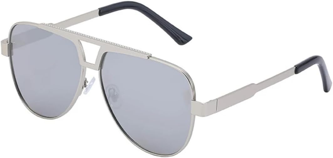 Винтажные классические женские солнцезащитные очки с двойной перемычкой, роскошные панк-очки для мужчин, для вождения и путешествий, защита от УФ-излучения UV400 VVTWSSW, Silver Silver
Винтажные классические женские солнцезащитные очки с двойной перемычкой, роскошные панк-очки для мужчин, для вождения и путешествий, защита от УФ-излучения UV400 VVTWSSW, Silver Silver