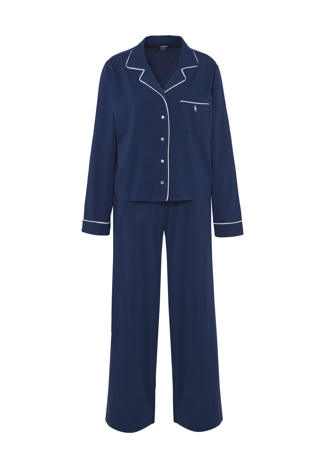 Женская пижама на пуговицах с воротником с лацканами Polo Essentials POLO RALPH LAUREN, темно-синий
Женская пижама на пуговицах с воротником с лацканами Polo Essentials POLO RALPH LAUREN, темно-синий