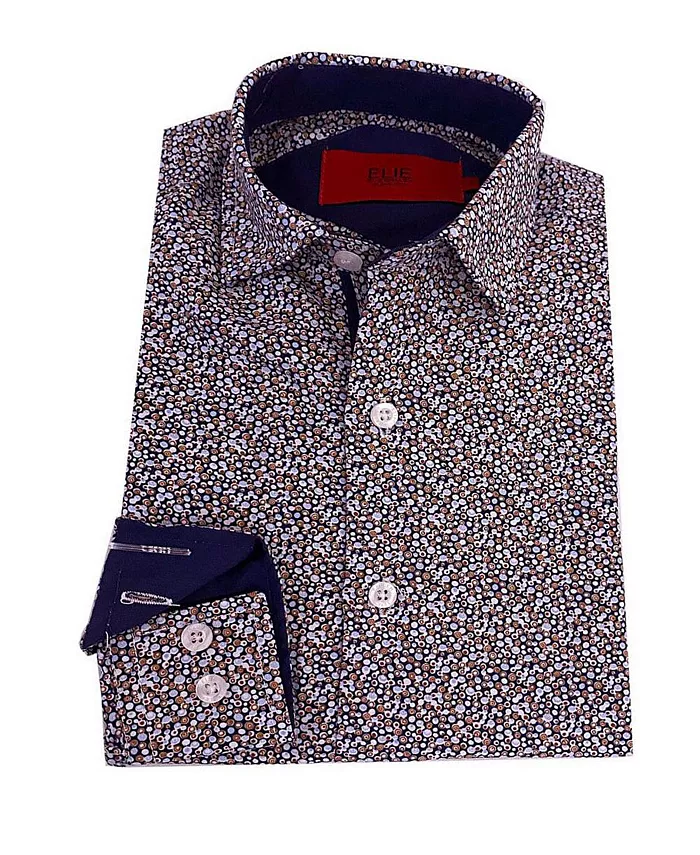 Детская рубашка с коротким рукавом и принтом, узкий крой, цвет Navy, для мальчиков Elie Balleh, синий
Детская рубашка с коротким рукавом и принтом, узкий крой, цвет Navy, для мальчиков Elie Balleh, синий