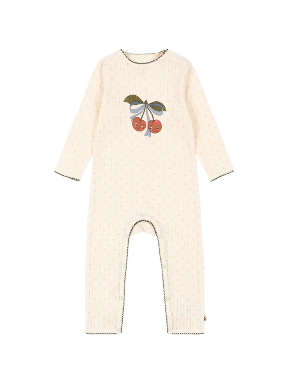 Комбинезон с вишневым декором и ажурной вязкой Konges Sløjd, бежевый
Комбинезон с вишневым декором и ажурной вязкой Konges Sløjd, бежевый