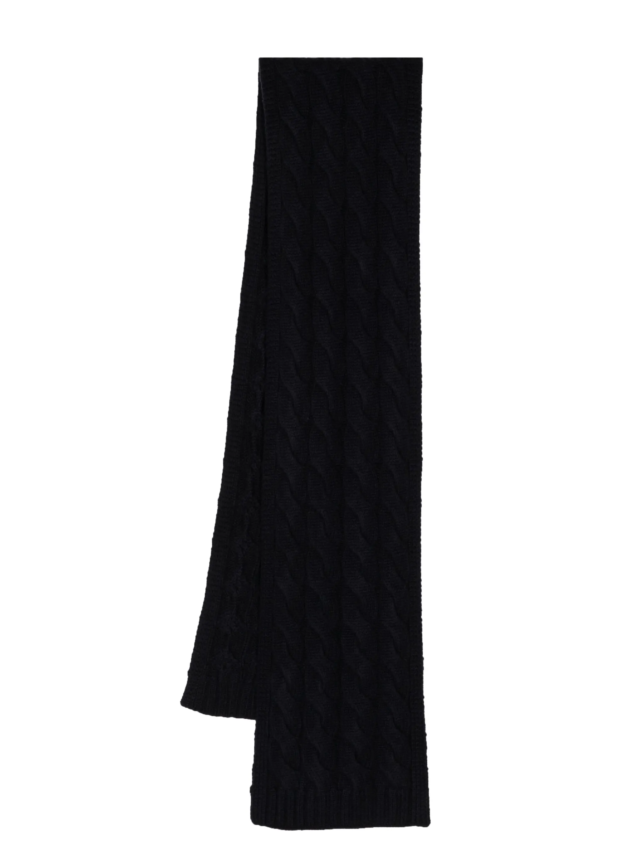 Кашемировый шарф фактурной вязки N.Peal, синий
Кашемировый шарф фактурной вязки N.Peal, синий