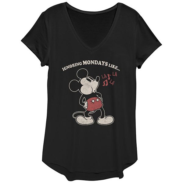Футболка женская с принтом Mickey Mouse ignoring Mondays like la la la Disney
Футболка женская с принтом Mickey Mouse ignoring Mondays like la la la Disney