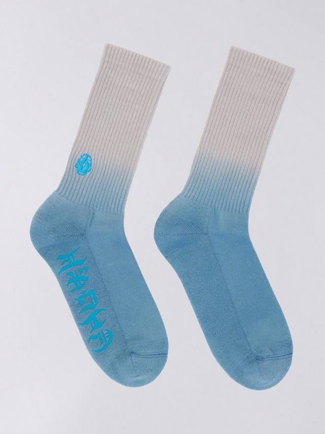 Носки махровые с эффектом омбре из хлопковой смеси Edwin, Blue/White
Носки махровые с эффектом омбре из хлопковой смеси Edwin, Blue/White