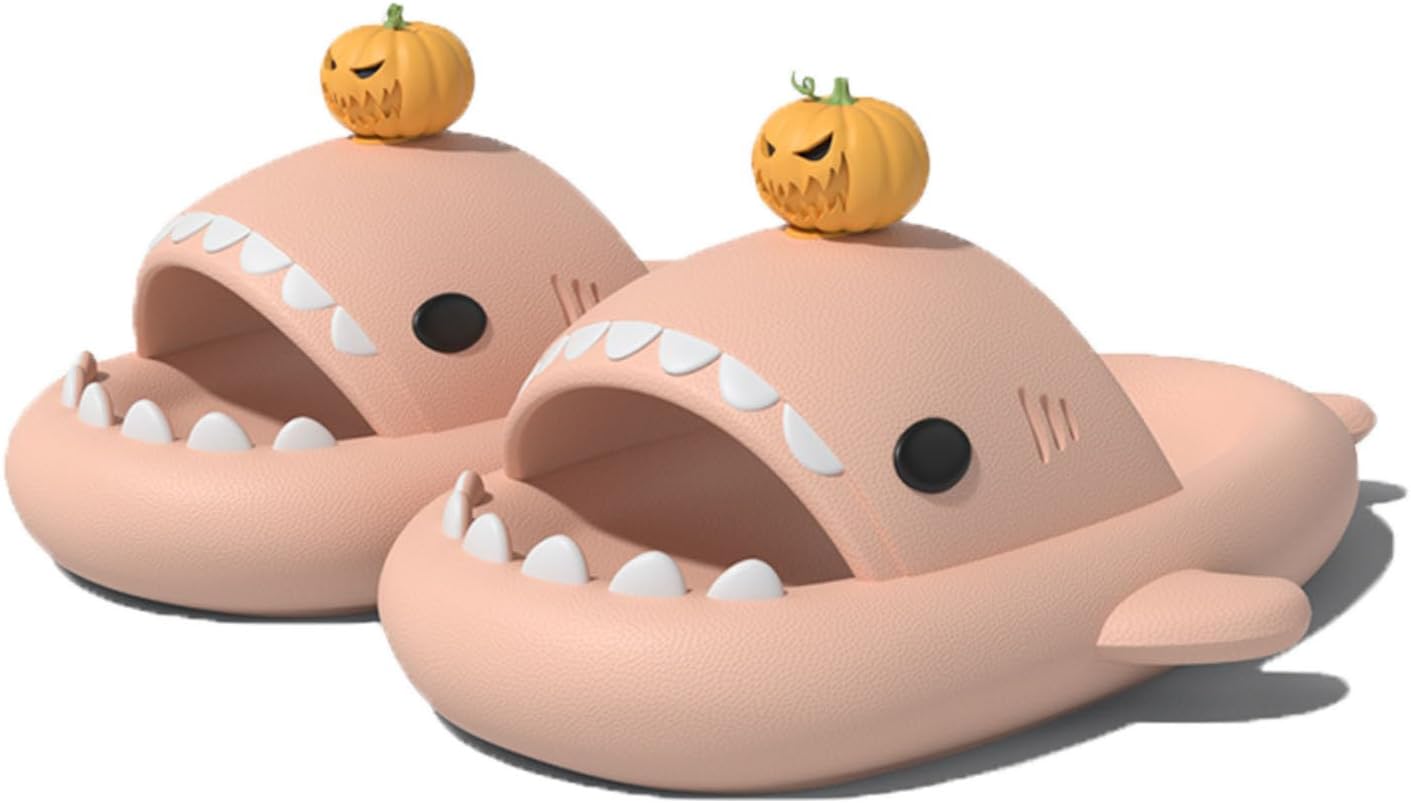 Тапочки Zureto Halloween Christmas Shark Slides, новые 2023 года, унисекс, облачные шлепанцы с акулой, розовый
Тапочки Zureto Halloween Christmas Shark Slides, новые 2023 года, унисекс, облачные шлепанцы с акулой, розовый