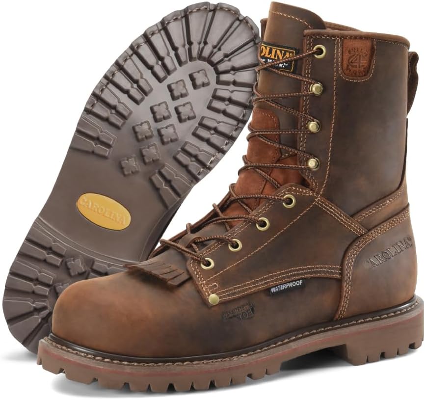Водонепроницаемые ботинки для мужчин Carolina 28 серии 8 с композитным носком - водонепроницаемые ботинки Scubaliner - мужская рабочая обувь с рейтингом EH, коричневый
Водонепроницаемые ботинки для мужчин Carolina 28 серии 8 с композитным носком - водонепроницаемые ботинки Scubaliner - мужская рабочая обувь с рейтингом EH, коричневый