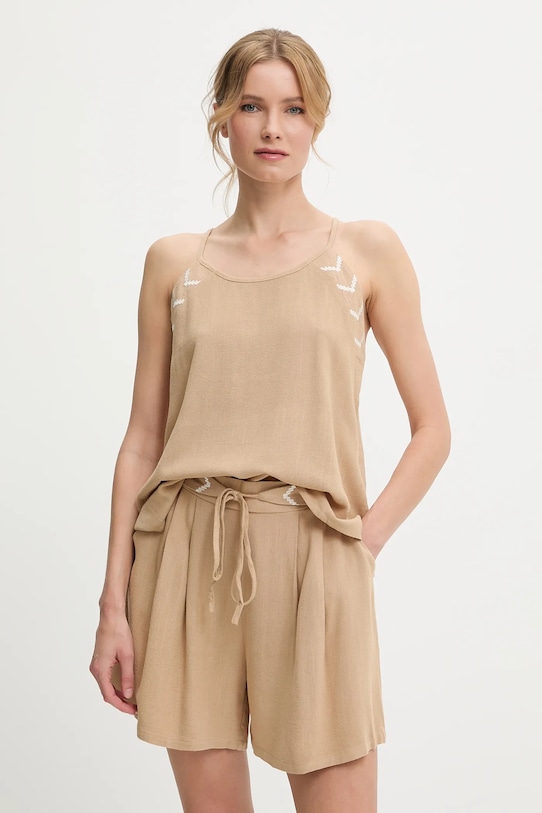 Блузка и шорты с льном Answear.Lab, бежевый
Блузка и шорты с льном Answear.Lab, бежевый