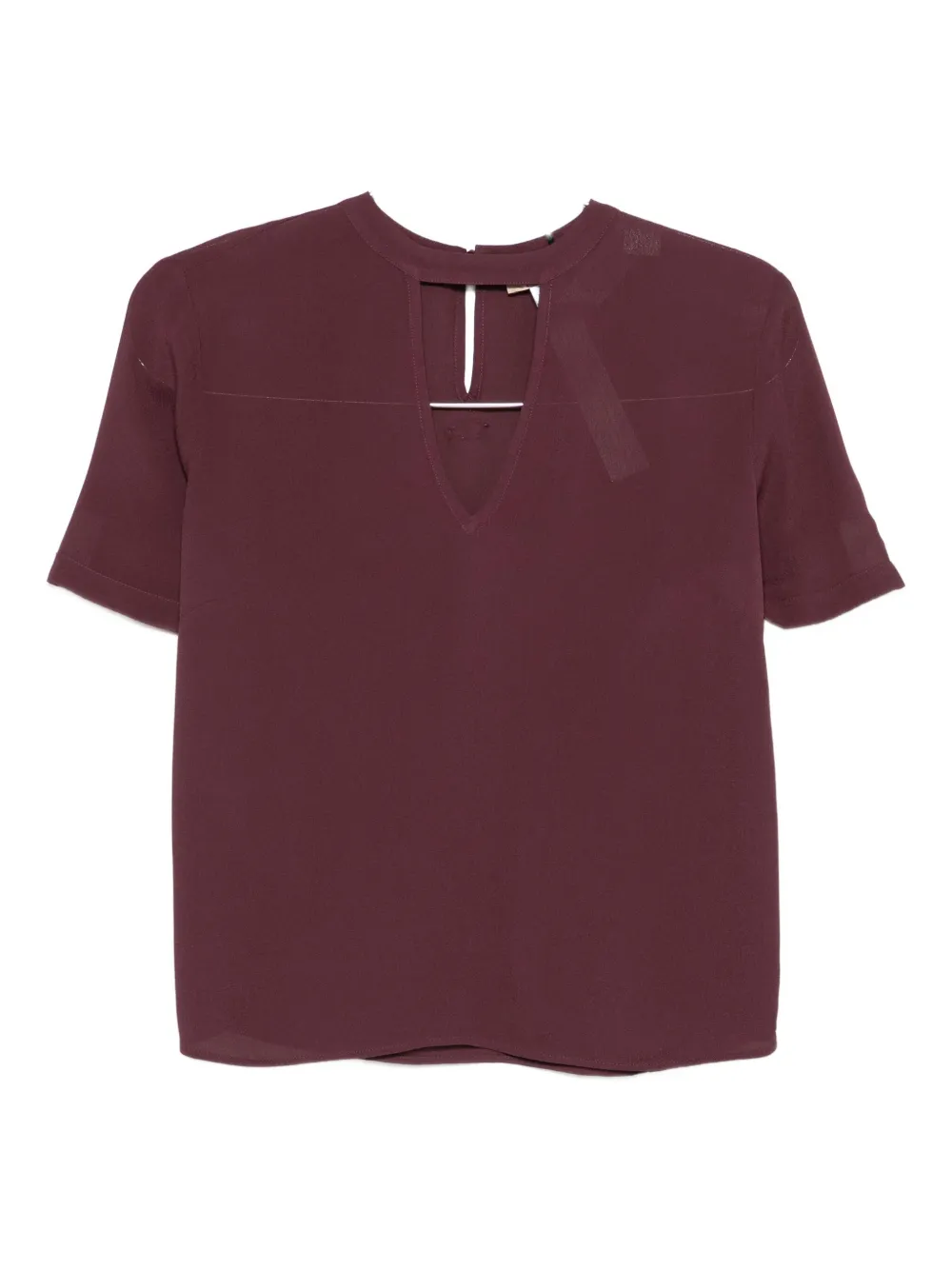 Топ с вырезом-замочной скважиной и короткими рукавами TWINSET, красный
Топ с вырезом-замочной скважиной и короткими рукавами TWINSET, красный