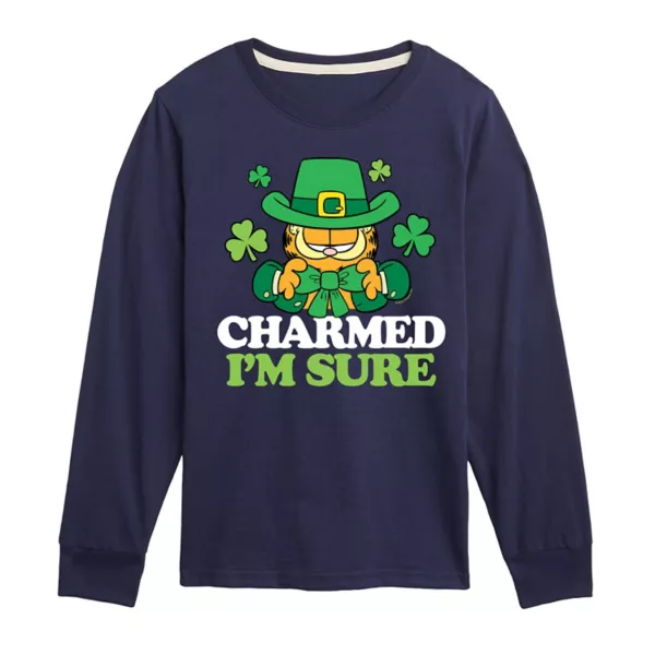 Мальчики 8-20 лет футболка с длинным рукавом "Garfield Charmed I'm Sure" Nickelodeon, синий
Мальчики 8-20 лет футболка с длинным рукавом "Garfield Charmed I'm Sure" Nickelodeon, синий