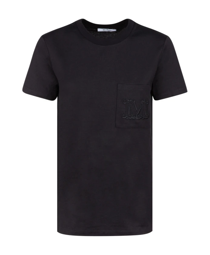 Футболка с вышитым логотипом Max Mara, черный
Футболка с вышитым логотипом Max Mara, черный