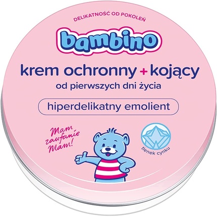 Защитный крем для детей с оксидом цинка 150мл Bambino
Защитный крем для детей с оксидом цинка 150мл Bambino