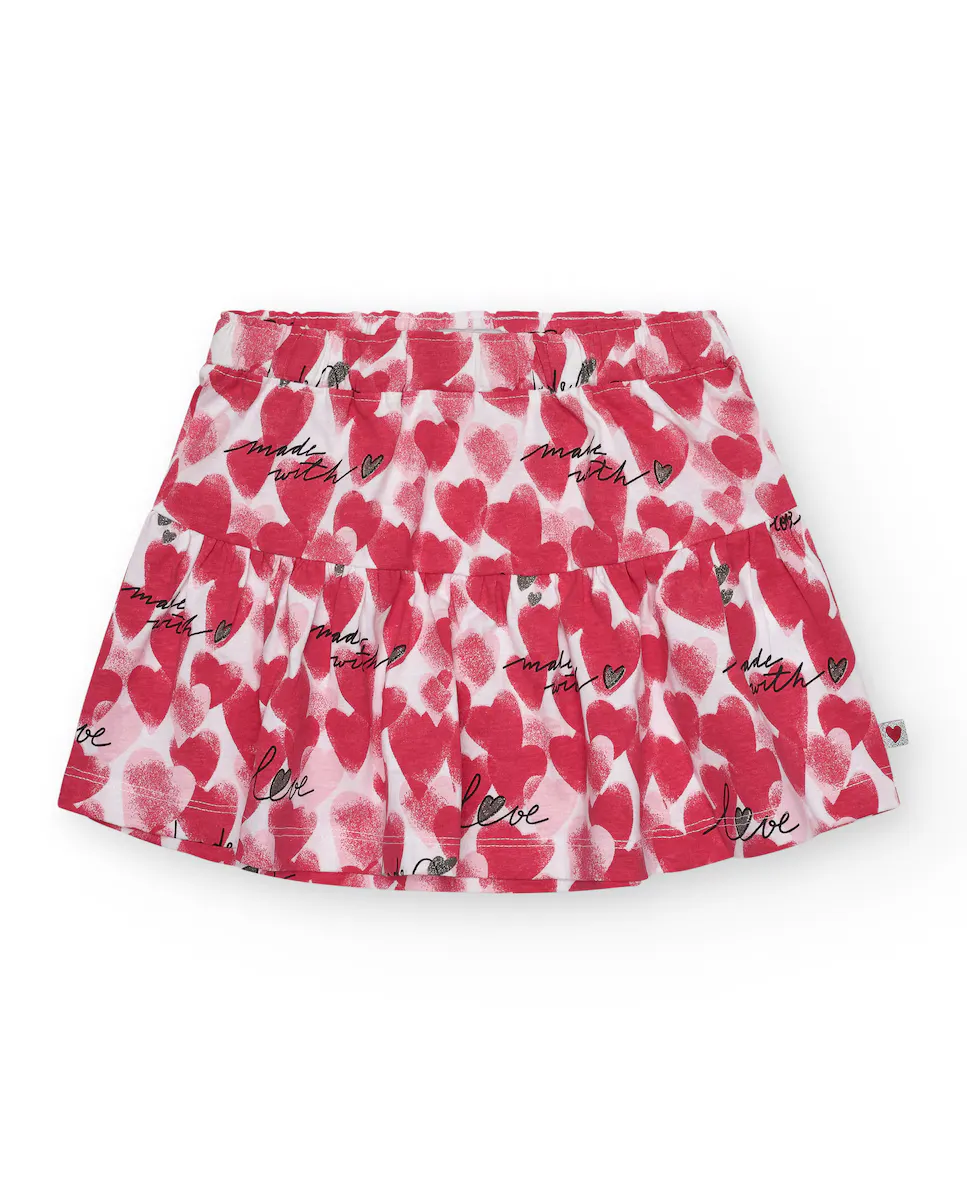 Юбка для девочки с сердечками и декоративными фразами Tuc tuc, красный
Юбка для девочки с сердечками и декоративными фразами Tuc tuc, красный