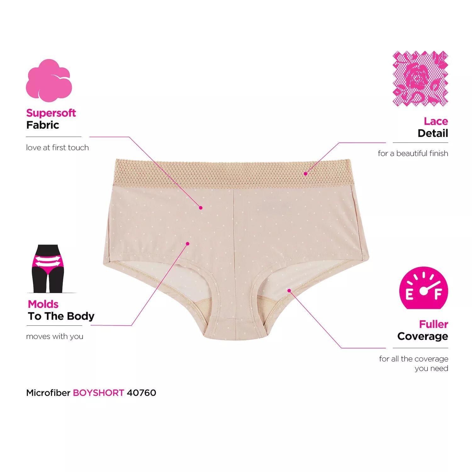 Женские трусики-шорты для мальчиков Maidenform One Fab Fit из микрофибры с кружевной отделкой 40760 Maidenform
Женские трусики-шорты для мальчиков Maidenform One Fab Fit из микрофибры с кружевной отделкой 40760 Maidenform