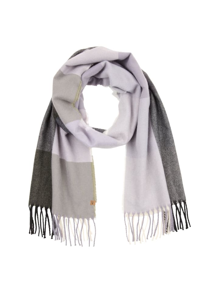 Клетчатый шарф с бахромой фиолетового цвета Camel Active
Клетчатый шарф с бахромой фиолетового цвета Camel Active