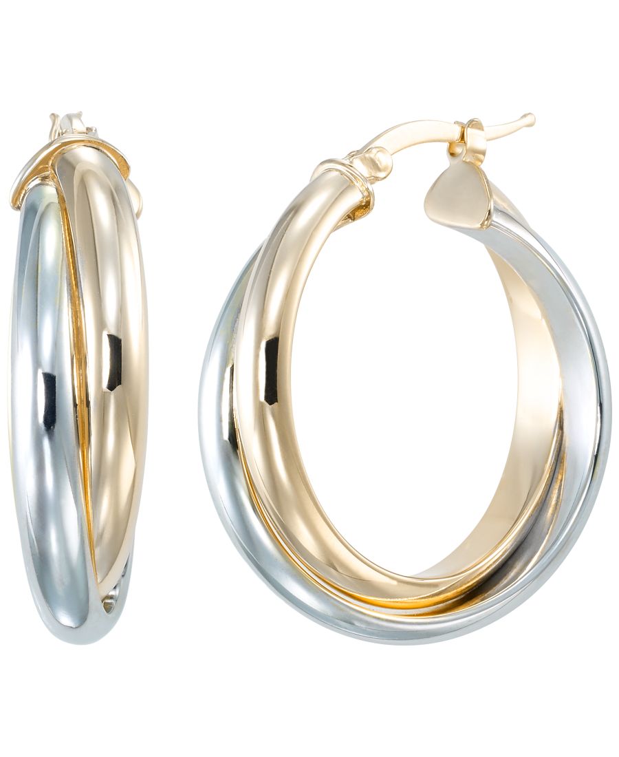 Двухцветные серьги-кольца Macy's, Gold, Silver
Двухцветные серьги-кольца Macy's, Gold, Silver