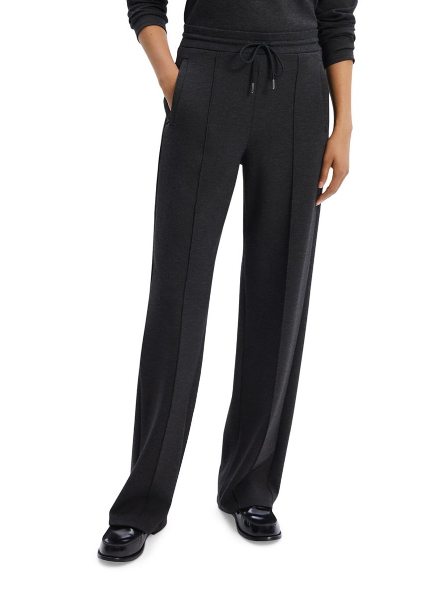 Прямые трикотажные спортивные брюки с завязками Theory, цвет Charcoal Black
Прямые трикотажные спортивные брюки с завязками Theory, цвет Charcoal Black