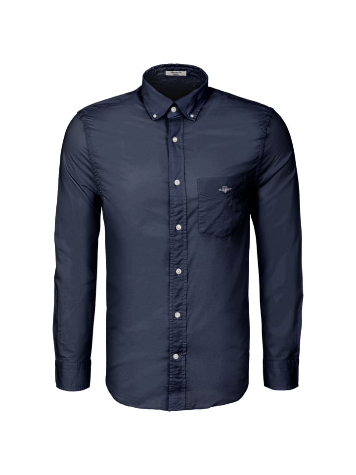 Gant Рубашка с длинными рукавами Reg Classic Poplin темно-синего цвета
Gant Рубашка с длинными рукавами Reg Classic Poplin темно-синего цвета