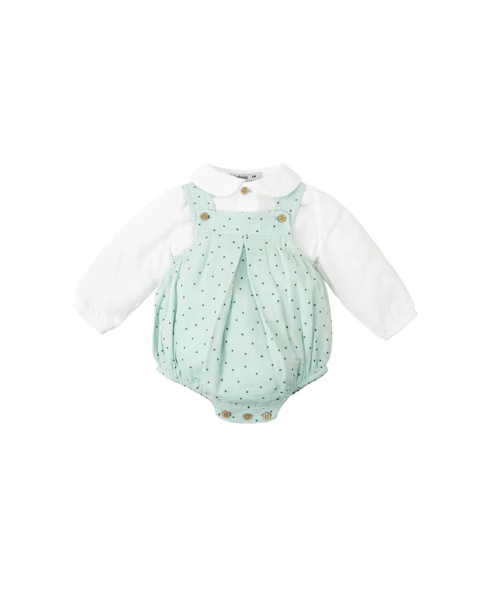 Комплект для мальчика с рубашкой и лягушкой со звездами BABIDÚ, зеленый
Комплект для мальчика с рубашкой и лягушкой со звездами BABIDÚ, зеленый