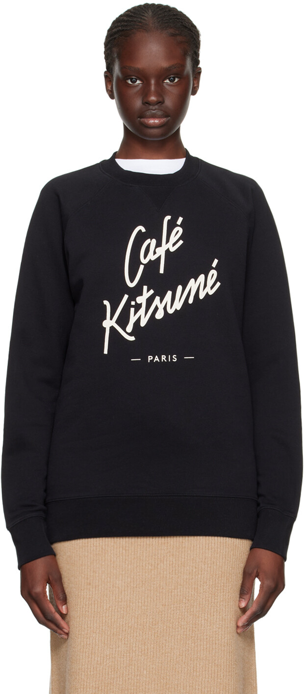 Черный свитшот Cafe Kitsune Maison Kitsune
Черный свитшот Cafe Kitsune Maison Kitsune