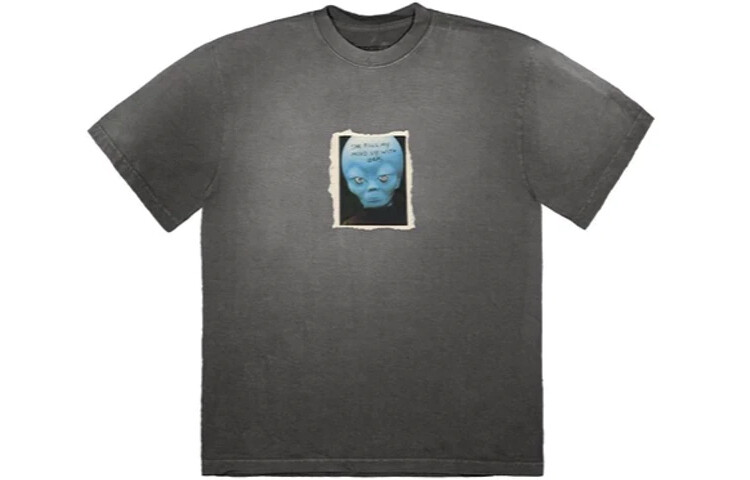 Футболка унисекс серая Travis Scott, серый 
Футболка унисекс серая Travis Scott, серый