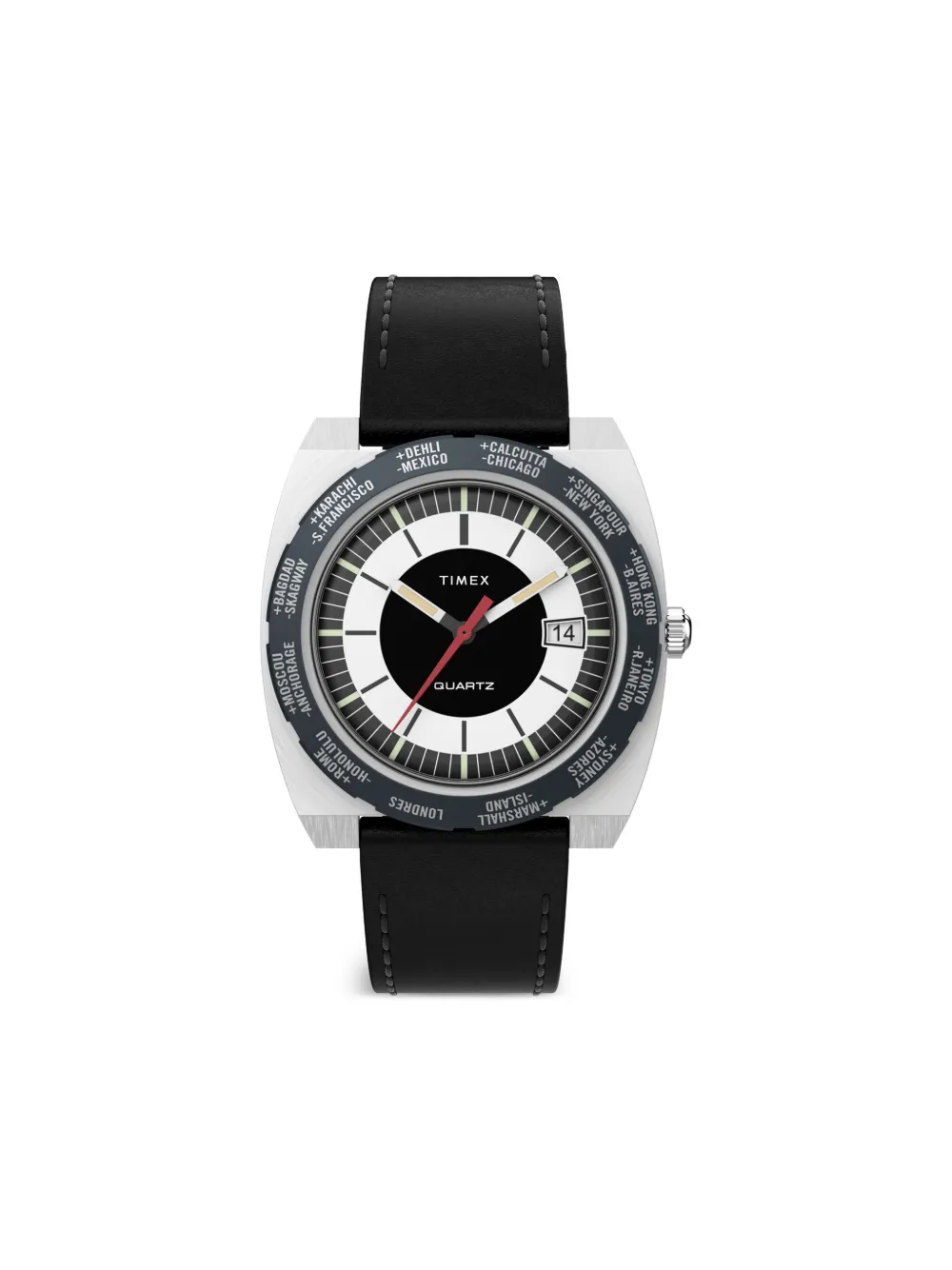 Наручные часы World Time Reissue 39 мм Timex, черный
Наручные часы World Time Reissue 39 мм Timex, черный