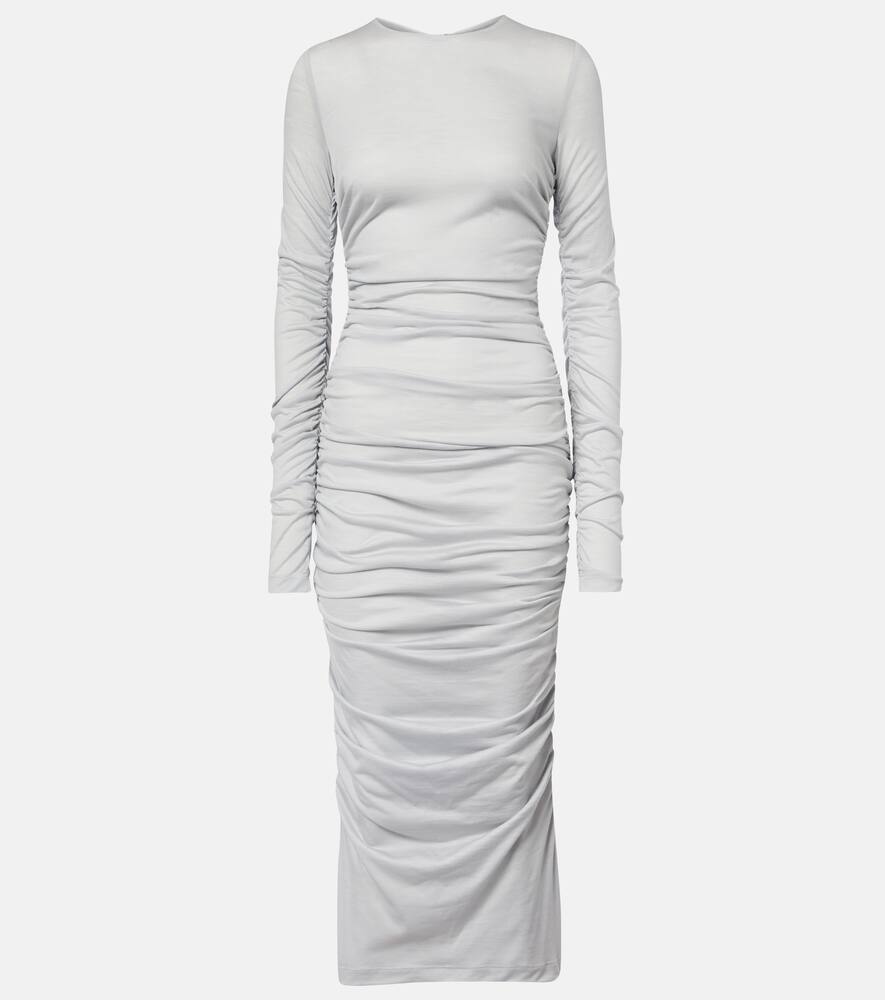 Шерстяное платье миди Dolce&Gabbana, Grigio-Azzurro 1
Шерстяное платье миди Dolce&Gabbana, Grigio-Azzurro 1