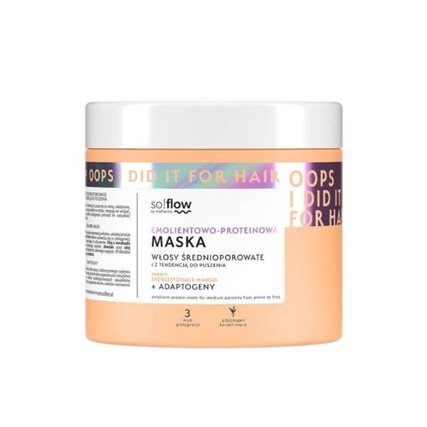SO!Flow, Oops I Did It For Hair, маска для волос средней пористости, 400 мл
SO!Flow, Oops I Did It For Hair, маска для волос средней пористости, 400 мл
