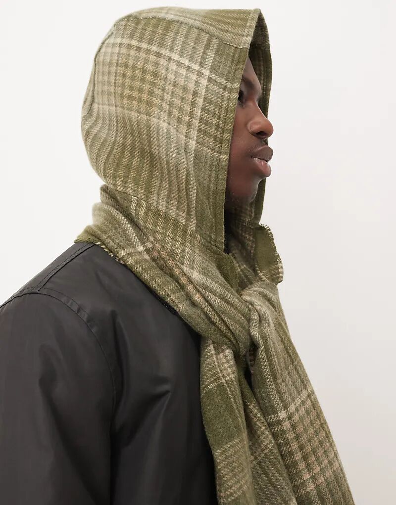 Клетчатый шарф с капюшоном ASOS DESIGN зеленого цвета
Клетчатый шарф с капюшоном ASOS DESIGN зеленого цвета