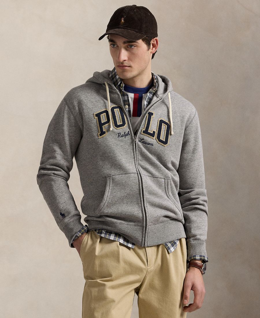 Мужская флисовая толстовка на молнии с логотипом Polo Ralph Lauren, Dark Vintage Heather
Мужская флисовая толстовка на молнии с логотипом Polo Ralph Lauren, Dark Vintage Heather