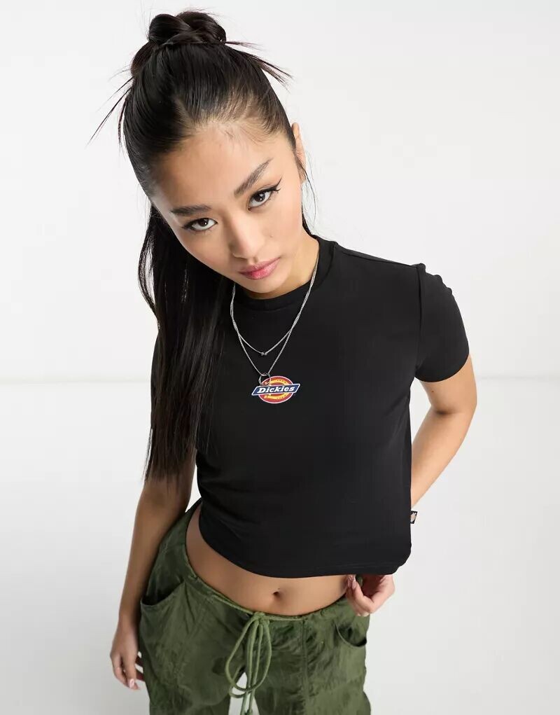 Черная укороченная футболка Dickies Maple Valley 
Черная укороченная футболка Dickies Maple Valley