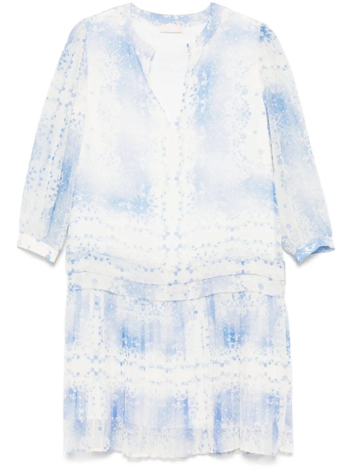 LIU JO платье миди с цветочным принтом, белый 
LIU JO платье миди с цветочным принтом, белый