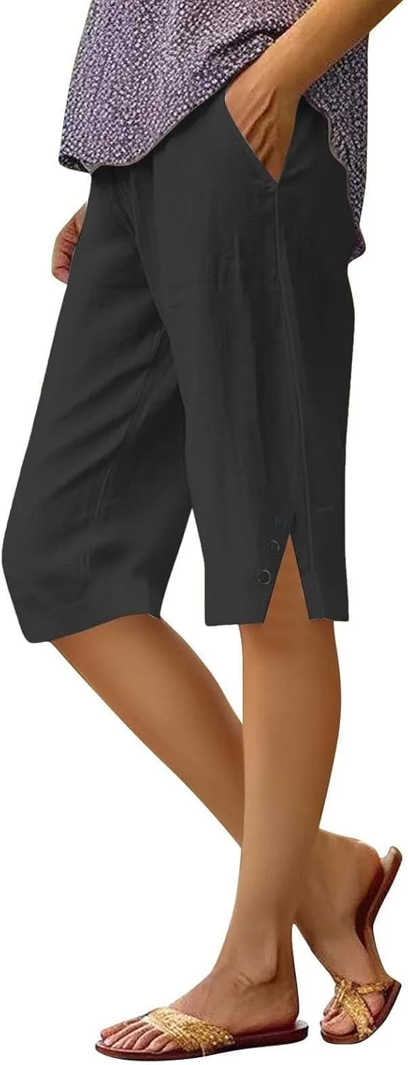 Льняные шорты для женщин Casual High Waisted Wide Leg Bermuda tobchonp
Льняные шорты для женщин Casual High Waisted Wide Leg Bermuda tobchonp