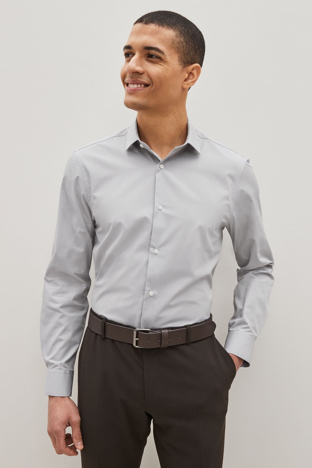 Рубашка проста в уходе Next, серый
Рубашка проста в уходе Next, серый