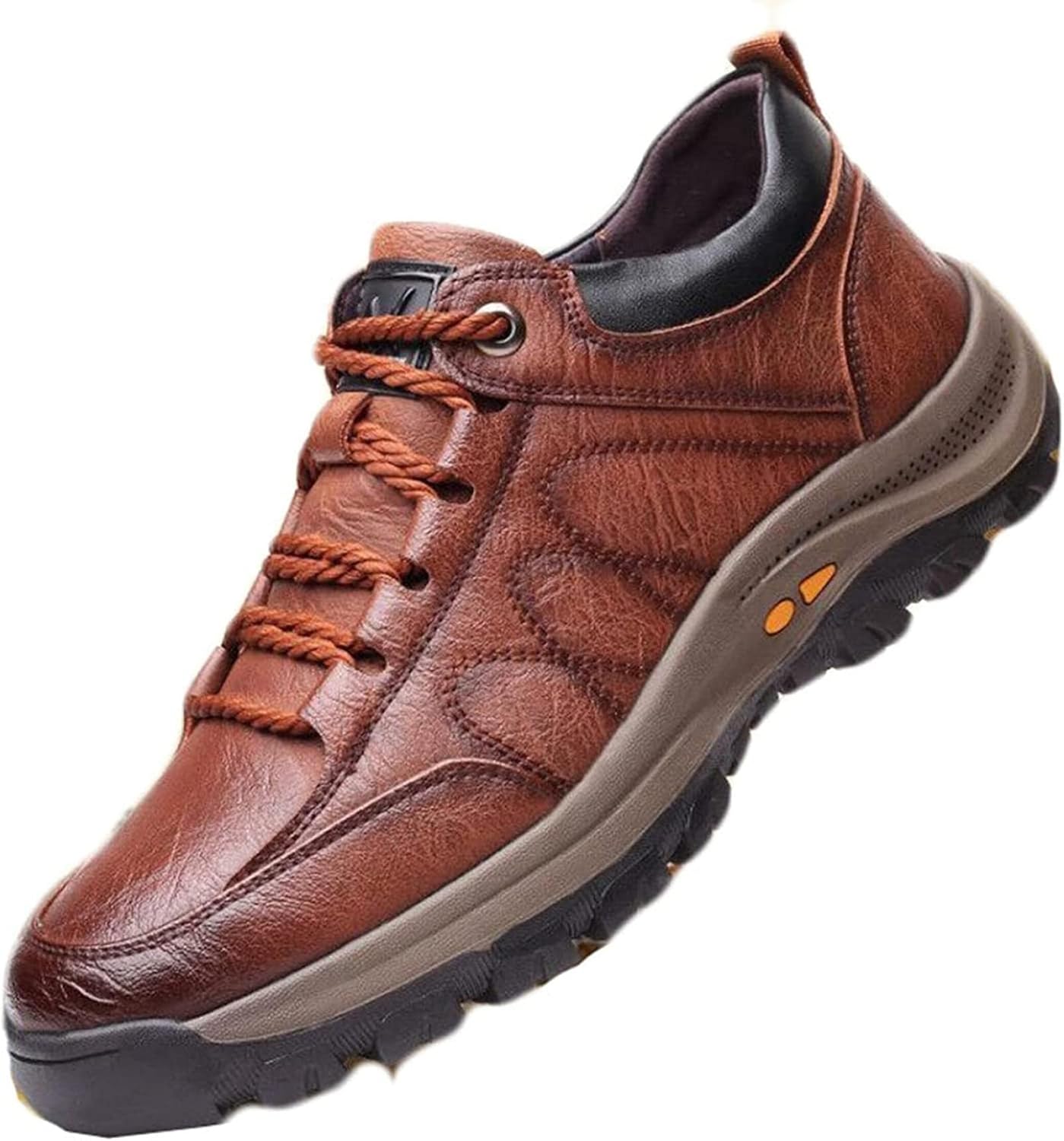 Мужские кожаные ботинки Yiozoi, ветронепроницаемые, осенне-зимние рабочие, с круглым носком, на шнуровке, простые теплые повседневные мужские ботинки для прогулок, коричневый
Мужские кожаные ботинки Yiozoi, ветронепроницаемые, осенне-зимние рабочие, с круглым носком, на шнуровке, простые теплые повседневные мужские ботинки для прогулок, коричневый