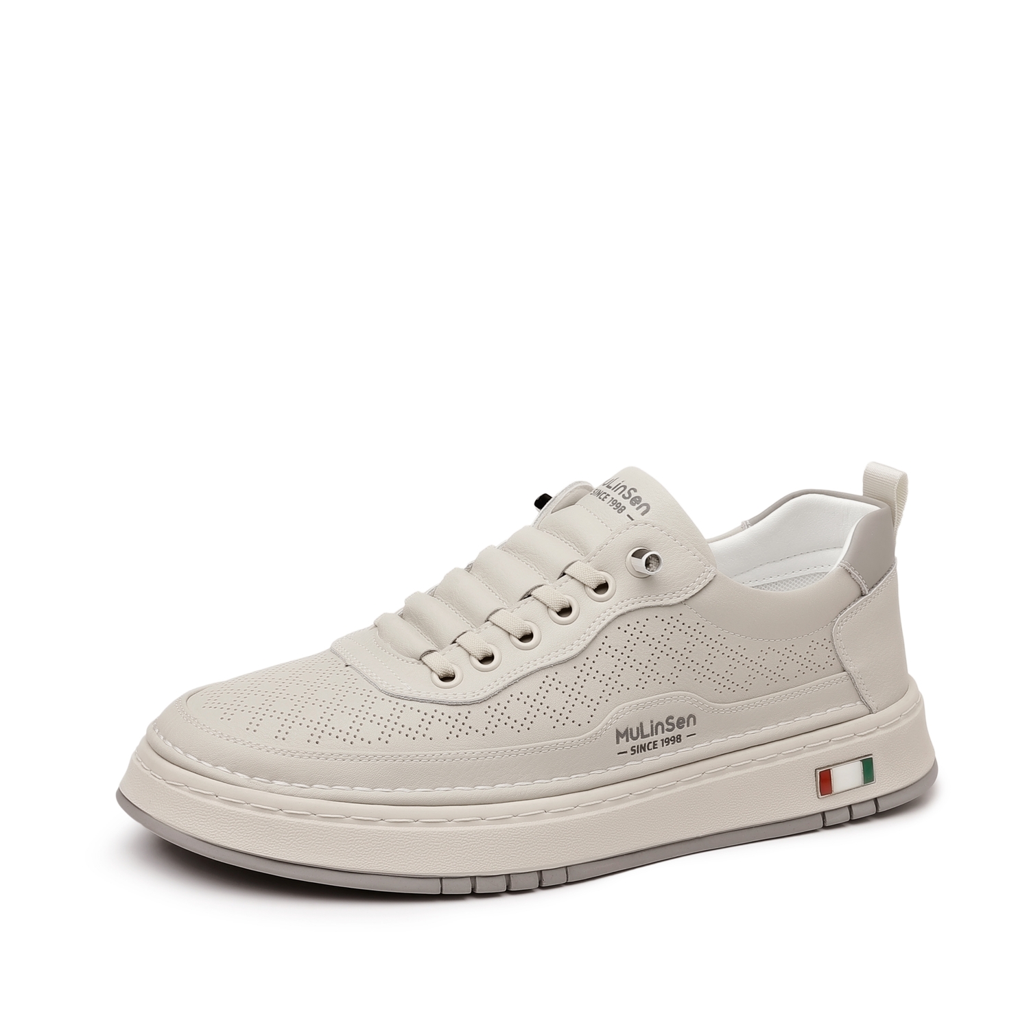 Mulinsen Мужские бежево-белые кеды на низком ходу, цвет Beige
Mulinsen Мужские бежево-белые кеды на низком ходу, цвет Beige