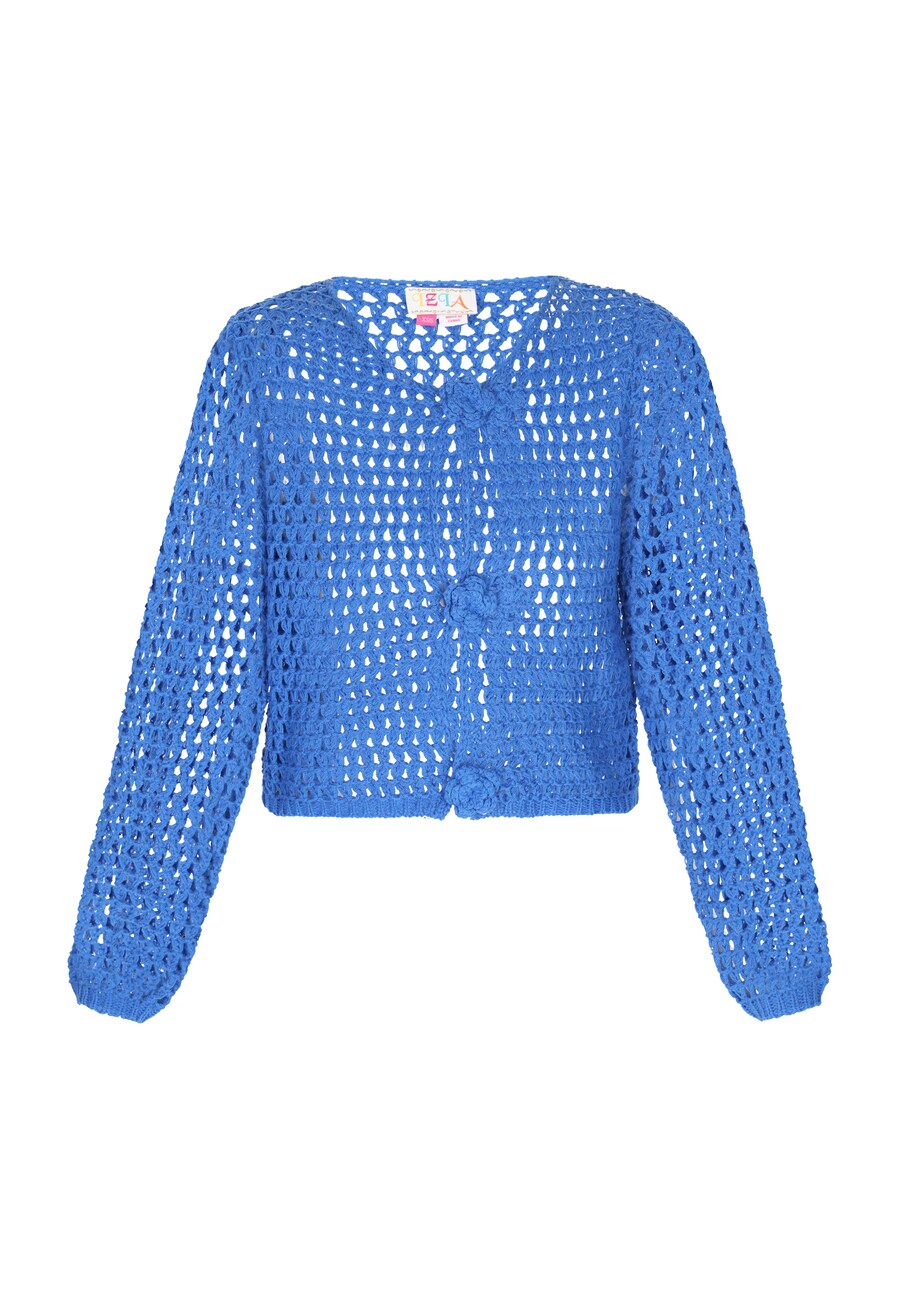 Вязаный кардиган IZIA, королевский синий
Вязаный кардиган IZIA, королевский синий
