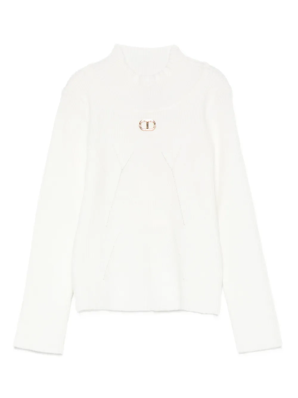 Свитер с высоким воротом TWINSET Kids, белый
Свитер с высоким воротом TWINSET Kids, белый