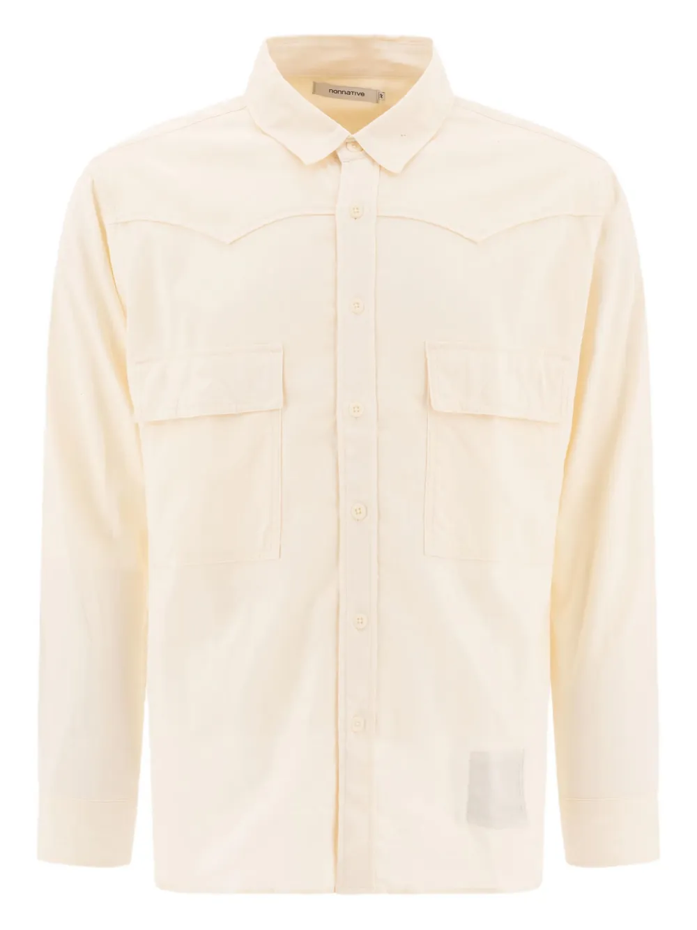 Рубашка из смеси хлопка и шелка nonnative, нейтральный
Рубашка из смеси хлопка и шелка nonnative, нейтральный