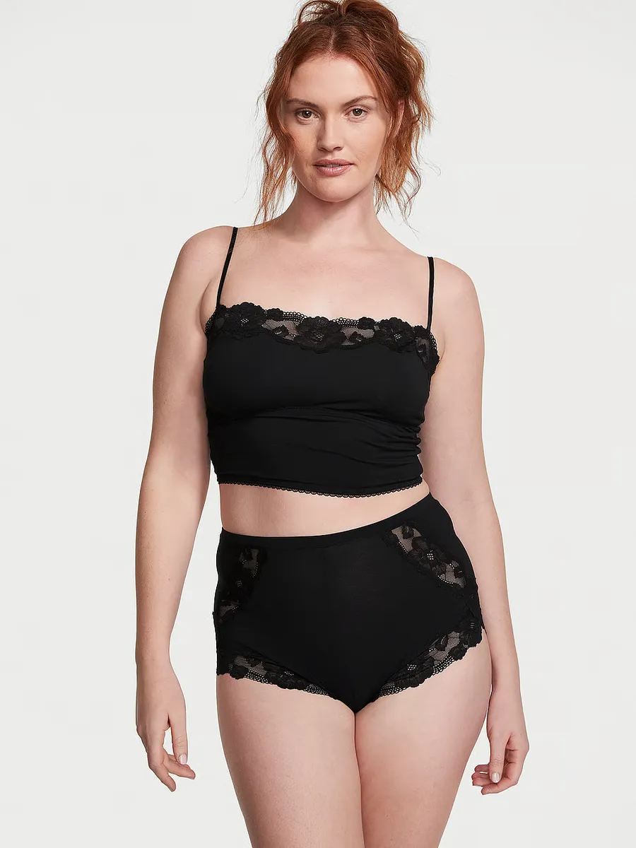 Комплект майки с прямым вырезом из модала и кружевной отделкой Victoria'S Secret, черный
Комплект майки с прямым вырезом из модала и кружевной отделкой Victoria'S Secret, черный