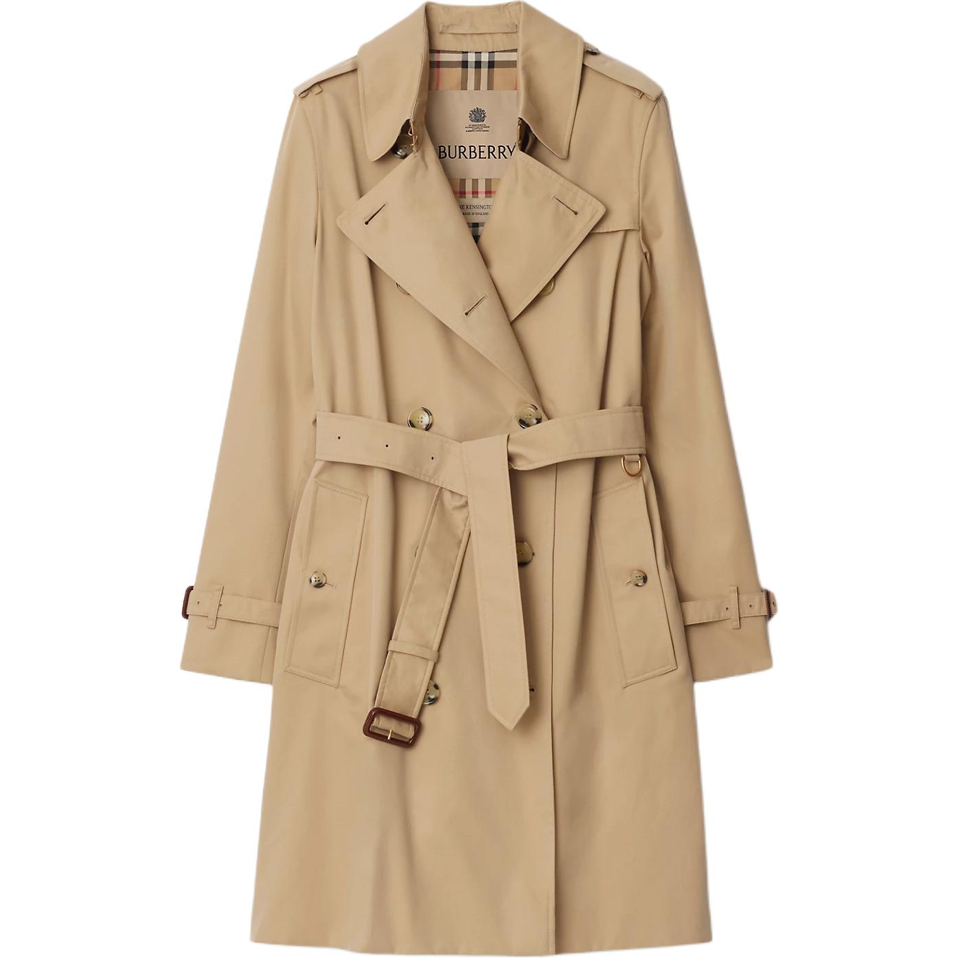 Приталенное двубортное тренч Burberry, бежевый
Приталенное двубортное тренч Burberry, бежевый