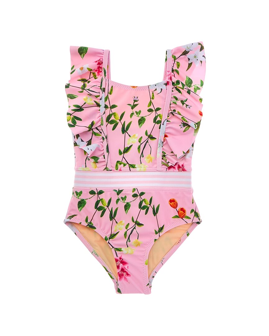 Купальник Shade Critters с рюшами на плечах и принтом "Дикие цветы", мультиколор