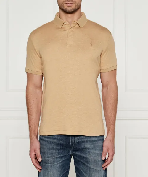 Футболка поло Slim fit Polo Ralph Lauren, бежевый 
Футболка поло Slim fit Polo Ralph Lauren, бежевый