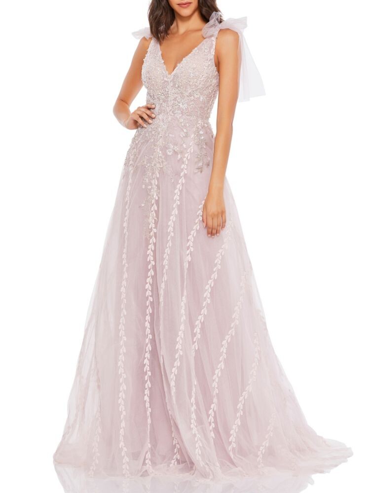 Платье А-силуэта с V-образным вырезом и украшением Mac Duggal, цвет Light Pink
Платье А-силуэта с V-образным вырезом и украшением Mac Duggal, цвет Light Pink