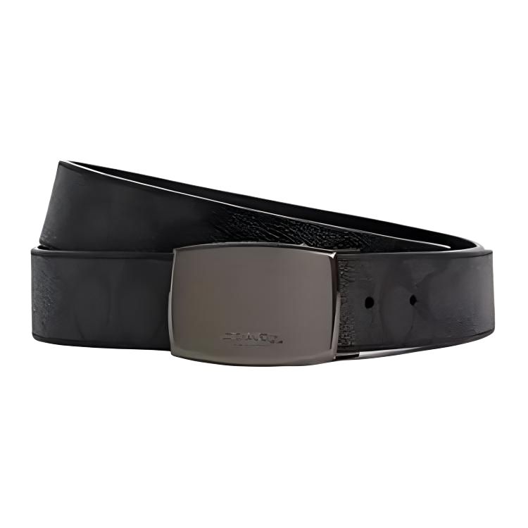 COACH Ремень из кожи телёнка с покрытием из прорезиненной ткани, Black
COACH Ремень из кожи телёнка с покрытием из прорезиненной ткани, Black