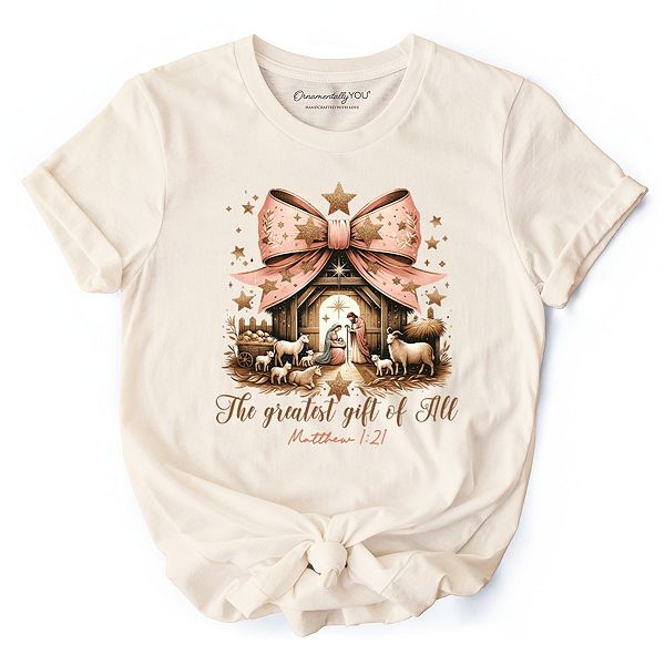Футболка Holy night nativity scene Jesus, the greatest gift of all Ornamentallyyou, Natural
Футболка Holy night nativity scene Jesus, the greatest gift of all Ornamentallyyou, Natural